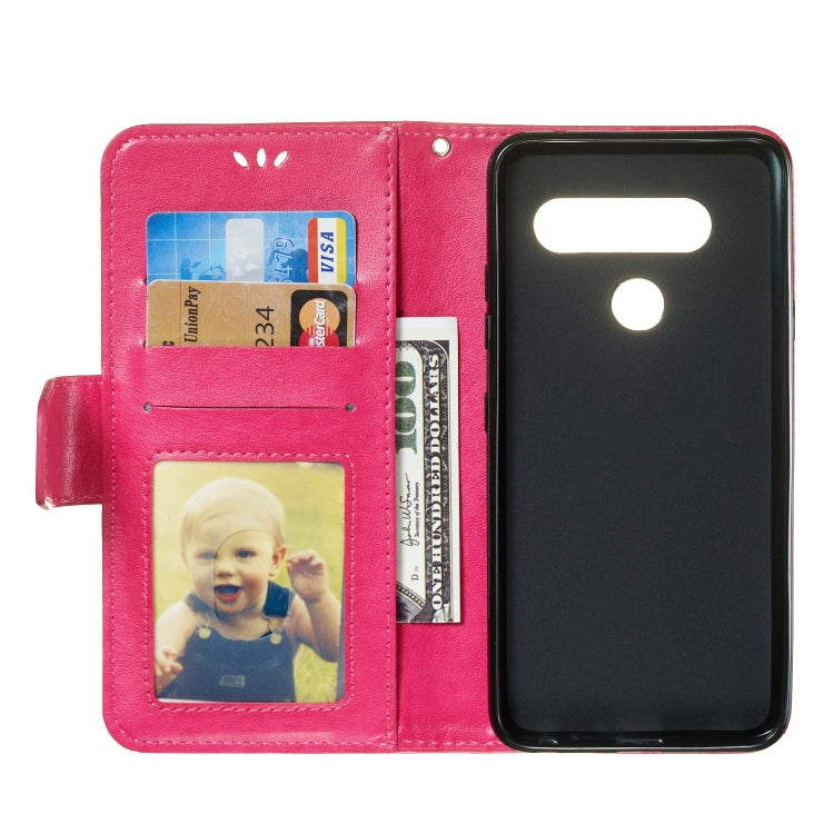 Pressed Printing Mermaid Anchor Pattern Horizontal Flip PU Leather Case for LG V40 ThinQ, with Holder & Card Slots & Wallet & Photo Frame