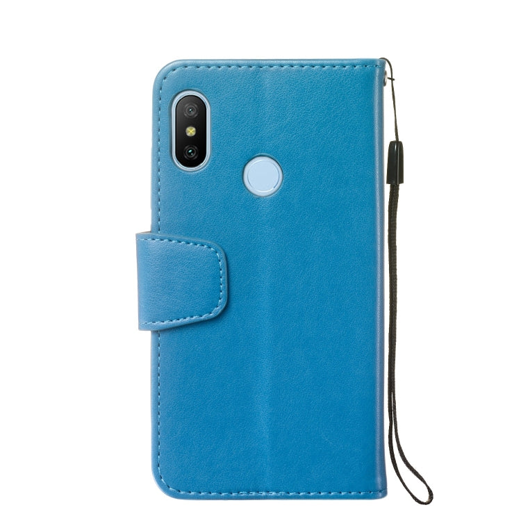 Pressed Printing Mermaid Anchor Pattern Horizontal Flip PU Leather Case for Xiaomi Redmi 6 Pro / Mi A2 Lite, with Holder & Card Slots & Wallet & Photo Frame