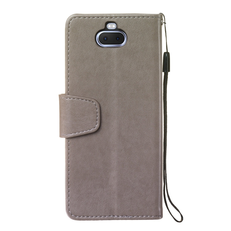 Pressed Printing Mermaid Anchor Pattern Horizontal Flip PU Leather Case for Sony Xperia 10 / XA3, with Holder & Card Slots & Wallet & Photo Frame