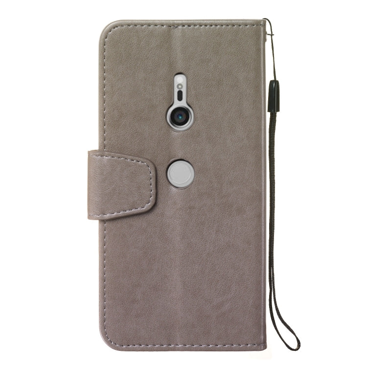 Pressed Printing Mermaid Anchor Pattern Horizontal Flip PU Leather Case for Sony Xperia XZ3, with Holder & Card Slots & Wallet & Photo Frame