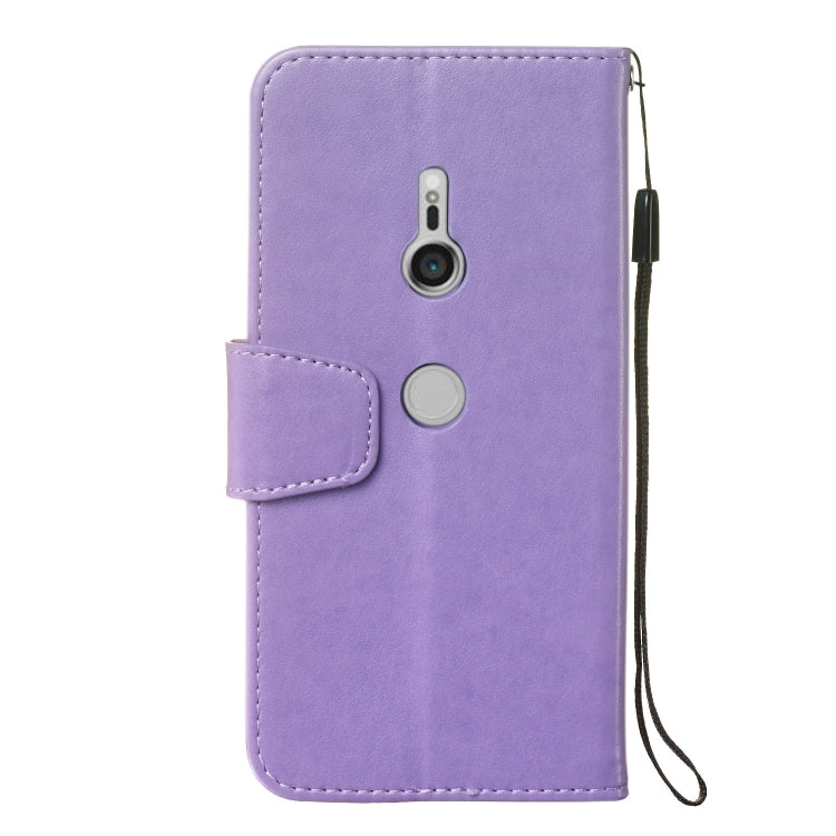 Pressed Printing Mermaid Anchor Pattern Horizontal Flip PU Leather Case for Sony Xperia XZ3, with Holder & Card Slots & Wallet & Photo Frame