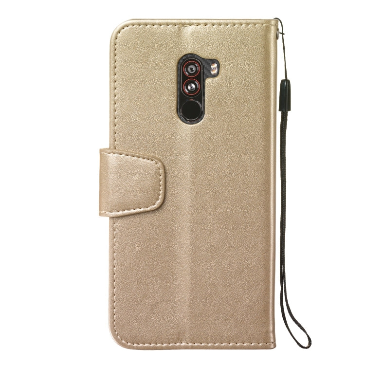 Pressed Printing Mermaid Anchor Pattern Horizontal Flip PU Leather Case for Xiaomi Pocophone F1, with Holder & Card Slots & Wallet & Photo Frame