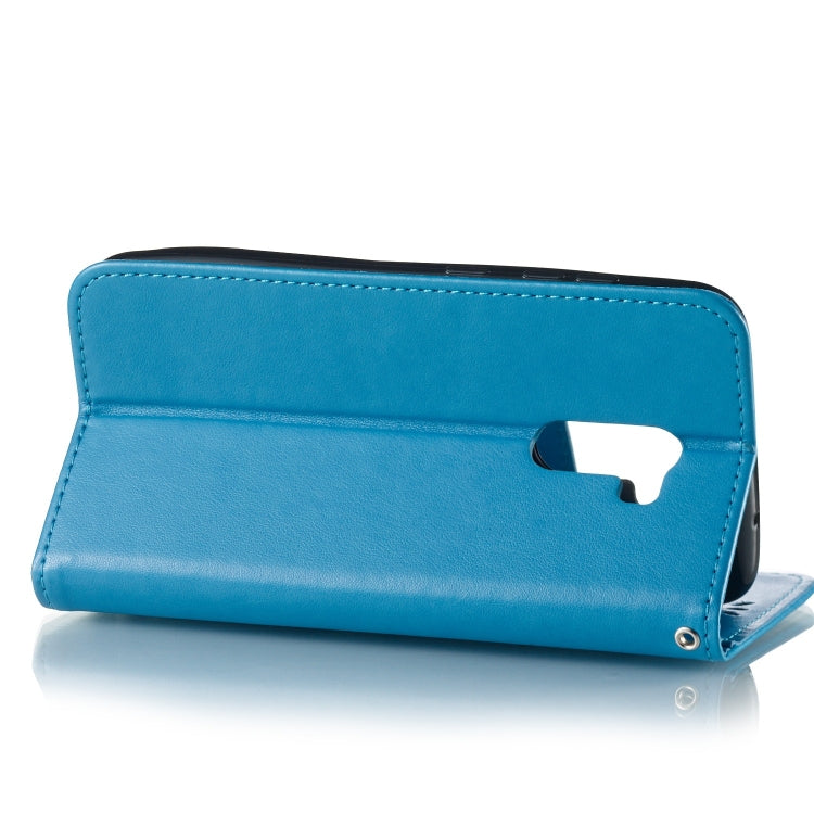 Pressed Printing Mermaid Anchor Pattern Horizontal Flip PU Leather Case for Xiaomi Pocophone F1, with Holder & Card Slots & Wallet & Photo Frame