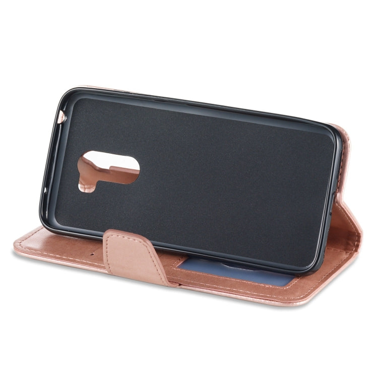 Pressed Printing Mermaid Anchor Pattern Horizontal Flip PU Leather Case for Xiaomi Pocophone F1, with Holder & Card Slots & Wallet & Photo Frame