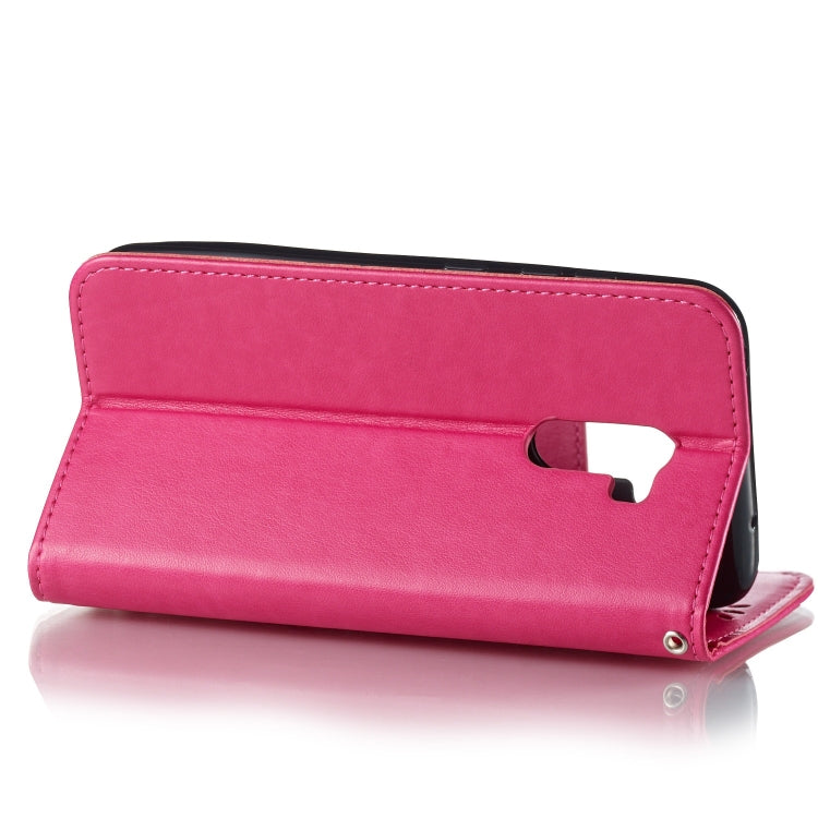 Pressed Printing Mermaid Anchor Pattern Horizontal Flip PU Leather Case for Xiaomi Pocophone F1, with Holder & Card Slots & Wallet & Photo Frame