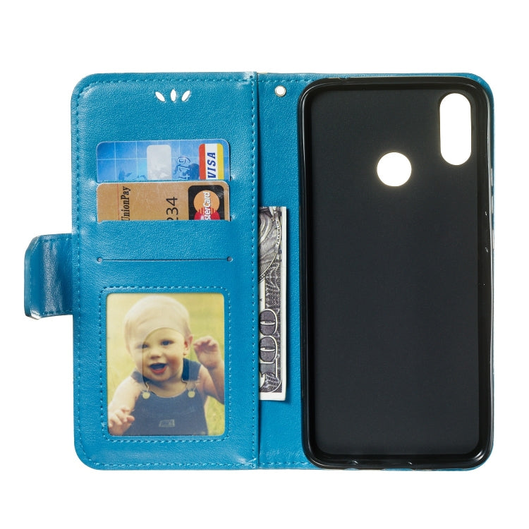 Pressed Printing Mermaid Anchor Pattern Horizontal Flip PU Leather Case for Huawei Nova 3i / P Smart Plus, with Holder & Card Slots & Wallet & Photo Frame