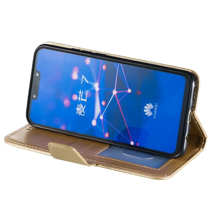 Pressed Printing Mermaid Anchor Pattern Horizontal Flip PU Leather Case for Huawei Mate 20 Lite / Maimang 7, with Holder & Card Slots & Wallet & Photo Frame