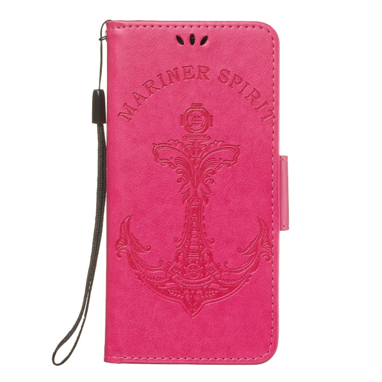 Pressed Printing Mermaid Anchor Pattern Horizontal Flip PU Leather Case for Huawei Mate 20 Lite / Maimang 7, with Holder & Card Slots & Wallet & Photo Frame
