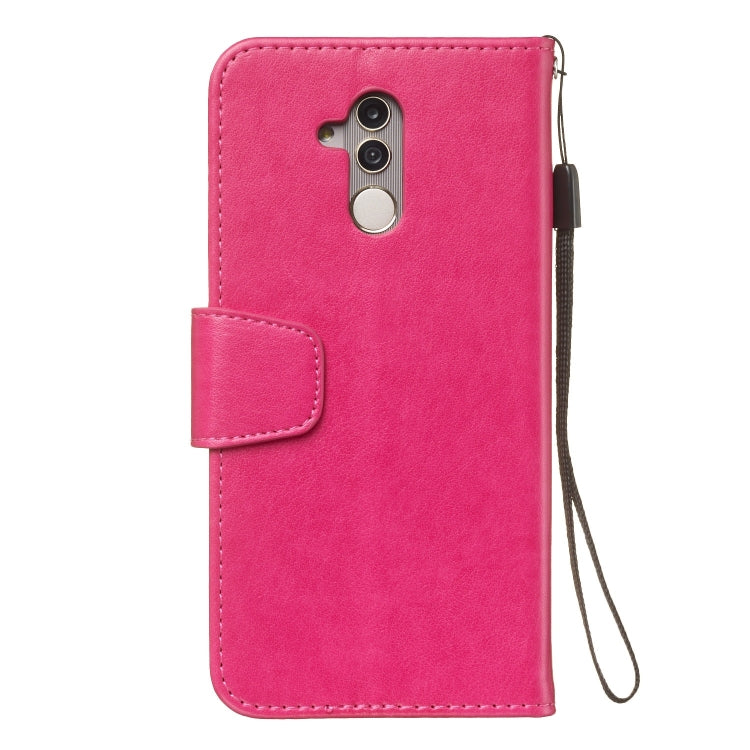 Pressed Printing Mermaid Anchor Pattern Horizontal Flip PU Leather Case for Huawei Mate 20 Lite / Maimang 7, with Holder & Card Slots & Wallet & Photo Frame