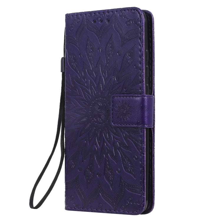Pressed Printing Sunflower Pattern Horizontal Flip PU Leather Case for Xiaomi Mi 9T & Mi 9T Pro & Redmi K20 & K20 Pro, with Holder & Card Slots & Wallet & Lanyard