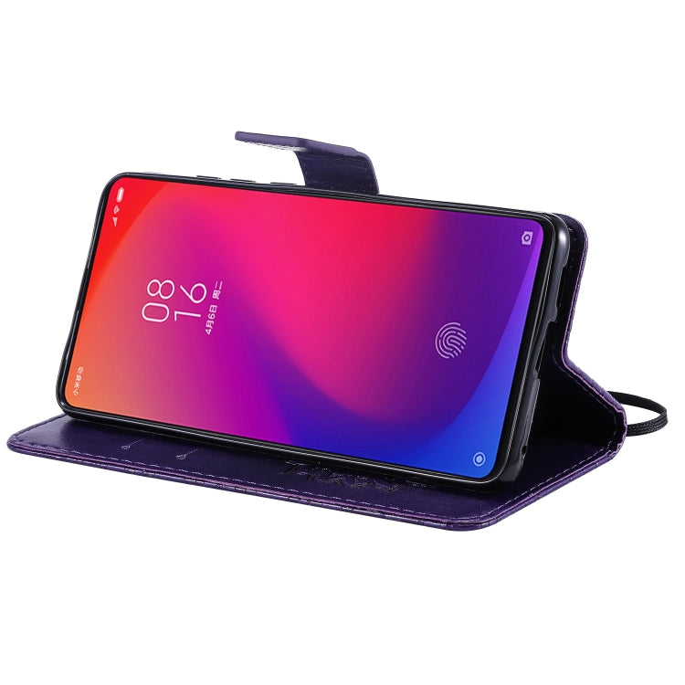 Pressed Printing Sunflower Pattern Horizontal Flip PU Leather Case for Xiaomi Mi 9T & Mi 9T Pro & Redmi K20 & K20 Pro, with Holder & Card Slots & Wallet & Lanyard