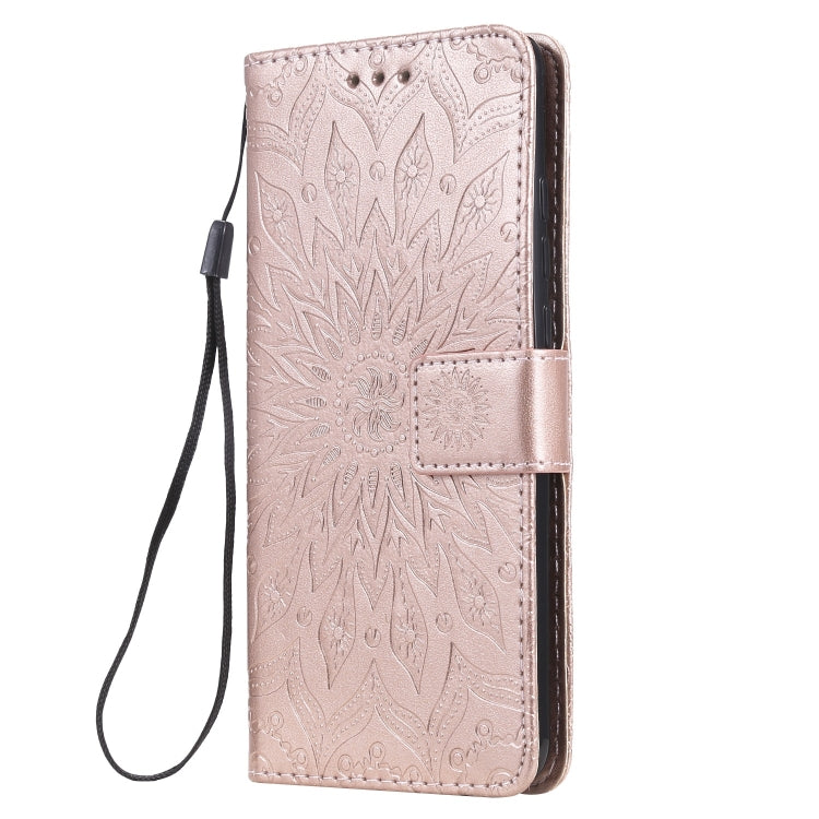 Pressed Printing Sunflower Pattern Horizontal Flip PU Leather Case for Xiaomi Mi 9T & Mi 9T Pro & Redmi K20 & K20 Pro, with Holder & Card Slots & Wallet & Lanyard