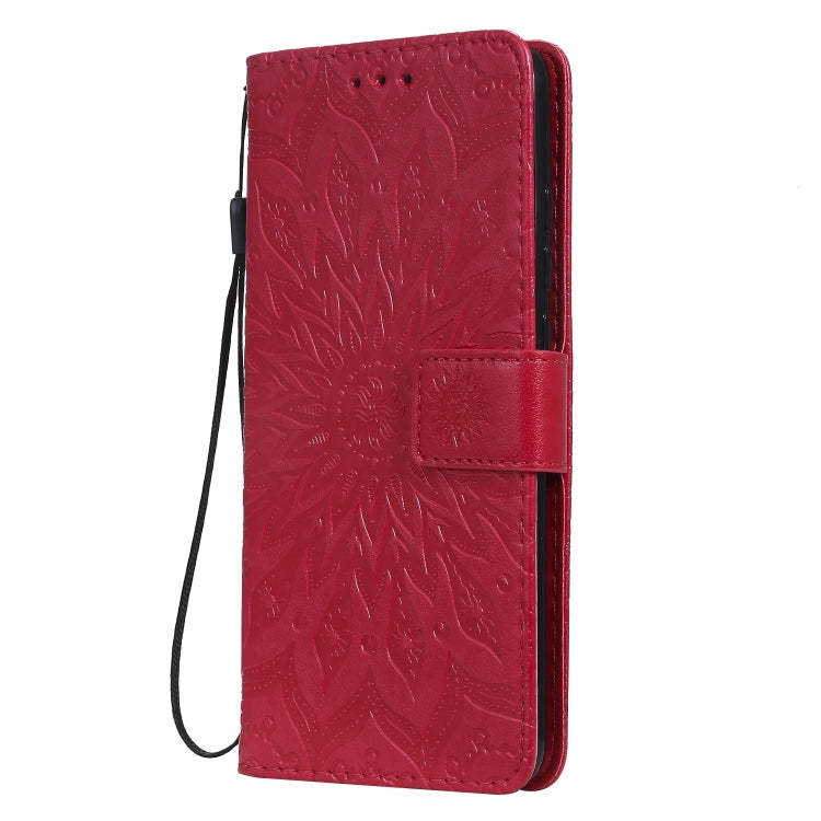 Pressed Printing Sunflower Pattern Horizontal Flip PU Leather Case for Xiaomi Mi 9T & Mi 9T Pro & Redmi K20 & K20 Pro, with Holder & Card Slots & Wallet & Lanyard