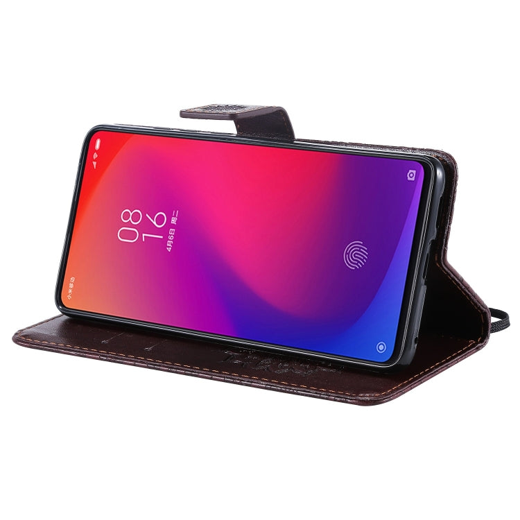 Pressed Printing Sunflower Pattern Horizontal Flip PU Leather Case for Xiaomi Mi 9T & Mi 9T Pro & Redmi K20 & K20 Pro, with Holder & Card Slots & Wallet & Lanyard