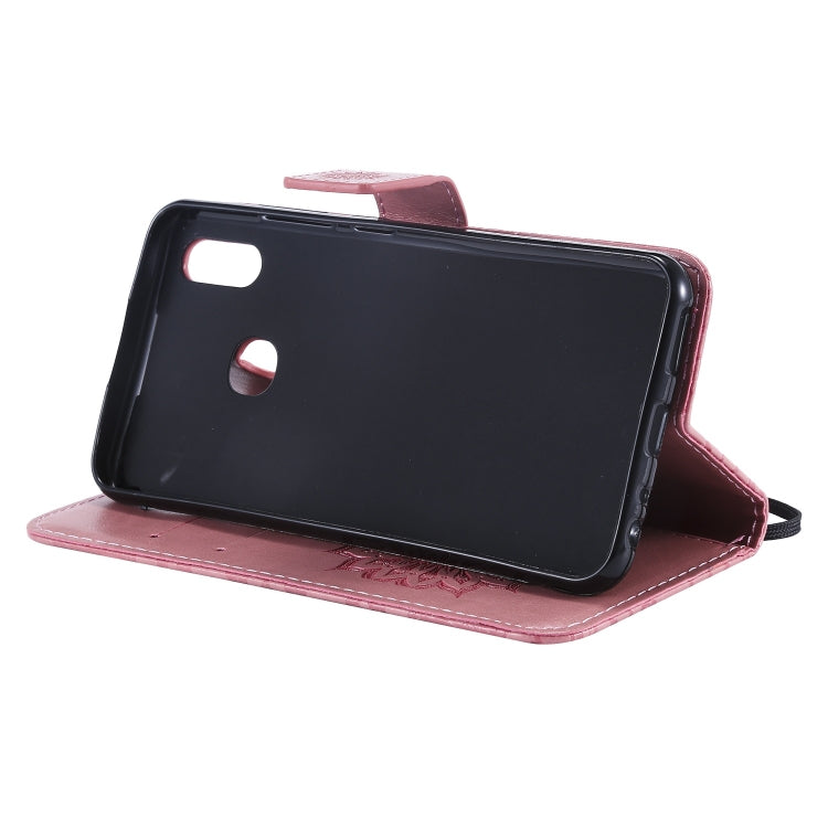 Pressed Printing Sunflower Pattern Horizontal Flip PU Leather Case for Vivo Y93 / Y91 / Y95, with Holder & Card Slots & Wallet & Lanyard