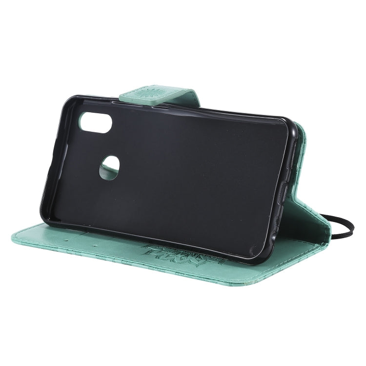 Pressed Printing Sunflower Pattern Horizontal Flip PU Leather Case for Vivo Y93 / Y91 / Y95, with Holder & Card Slots & Wallet & Lanyard