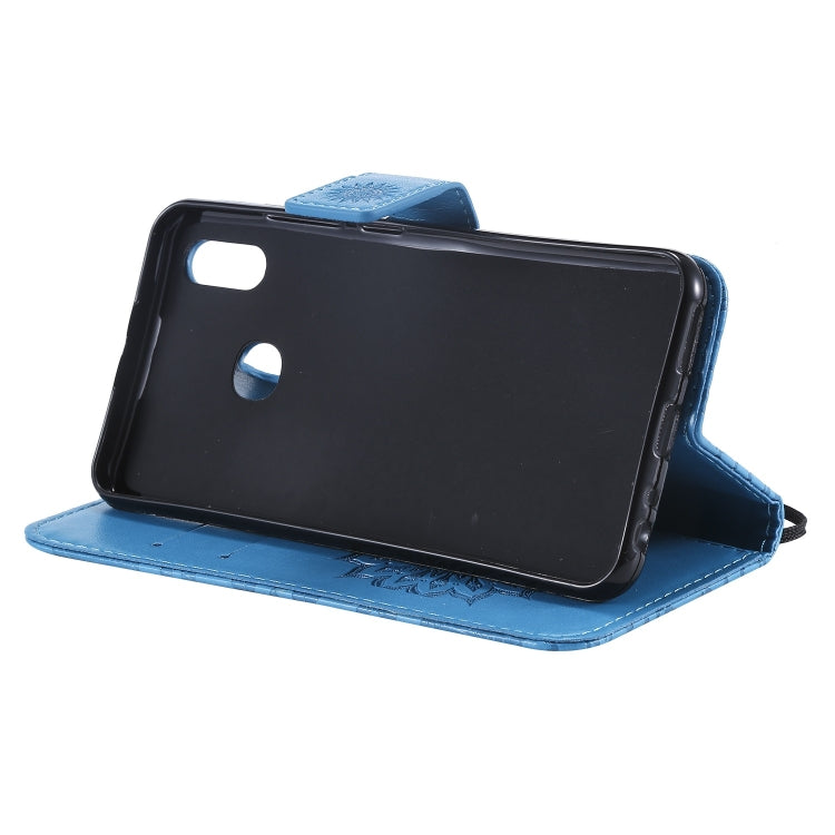Pressed Printing Sunflower Pattern Horizontal Flip PU Leather Case for Vivo Y93 / Y91 / Y95, with Holder & Card Slots & Wallet & Lanyard