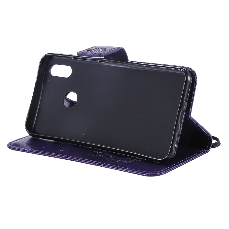Pressed Printing Sunflower Pattern Horizontal Flip PU Leather Case for Vivo Y93 / Y91 / Y95, with Holder & Card Slots & Wallet & Lanyard