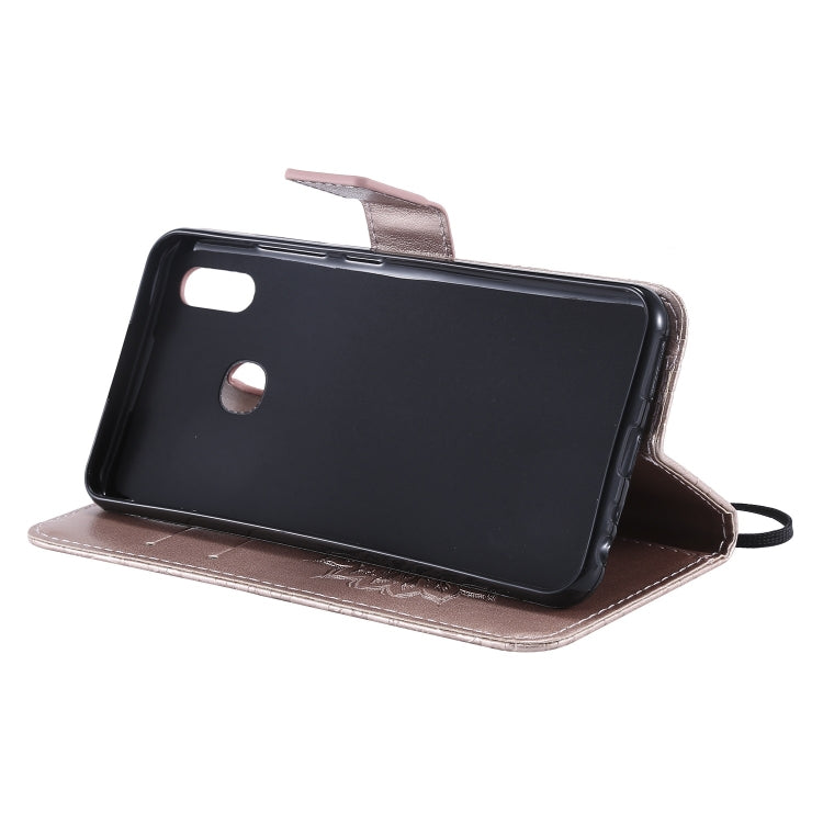 Pressed Printing Sunflower Pattern Horizontal Flip PU Leather Case for Vivo Y93 / Y91 / Y95, with Holder & Card Slots & Wallet & Lanyard
