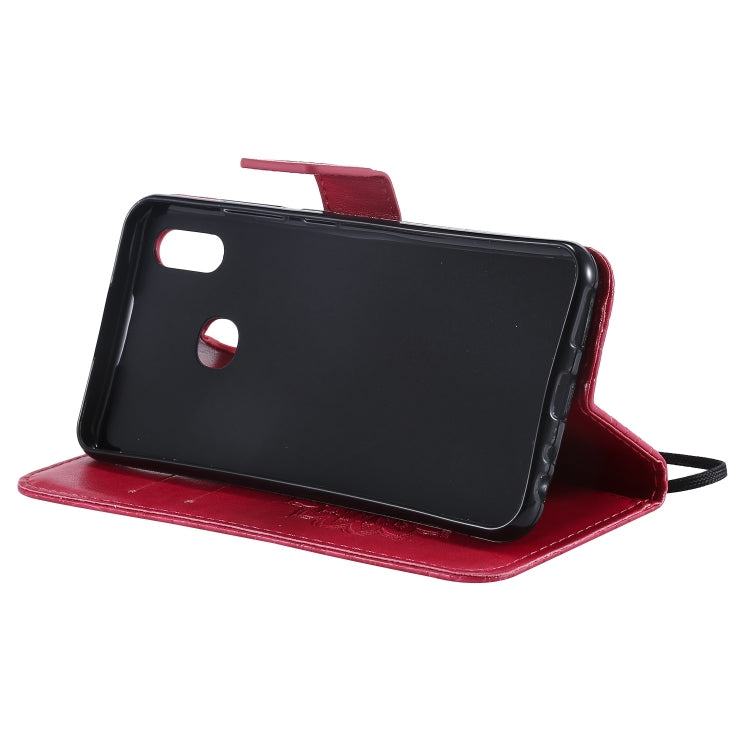 Pressed Printing Sunflower Pattern Horizontal Flip PU Leather Case for Vivo Y93 / Y91 / Y95, with Holder & Card Slots & Wallet & Lanyard