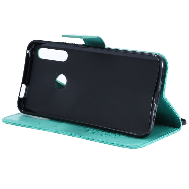 Pressed Printing Sunflower Pattern Horizontal Flip PU Leather Case for Huawei P Smart Z / Y9 Prime (2019), with Holder & Card Slots & Wallet & Lanyard