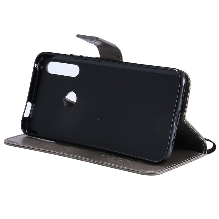 Pressed Printing Sunflower Pattern Horizontal Flip PU Leather Case for Huawei P Smart Z / Y9 Prime (2019), with Holder & Card Slots & Wallet & Lanyard