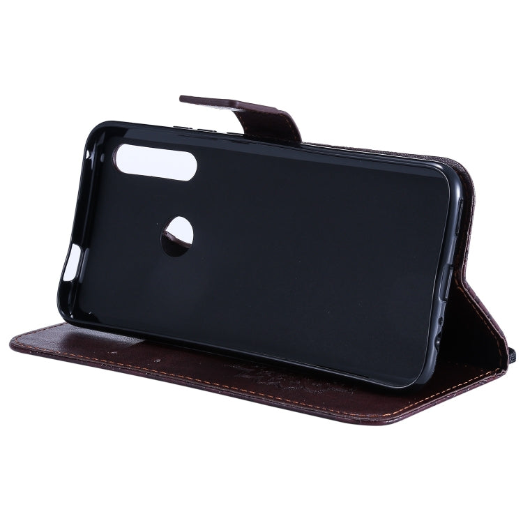 Pressed Printing Sunflower Pattern Horizontal Flip PU Leather Case for Huawei P Smart Z / Y9 Prime (2019), with Holder & Card Slots & Wallet & Lanyard