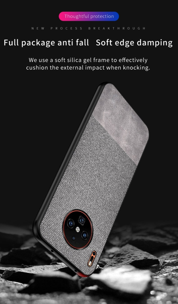 For Huawei Mate 30 Pro Shockproof Cloth Texture PC + TPU Protective Case