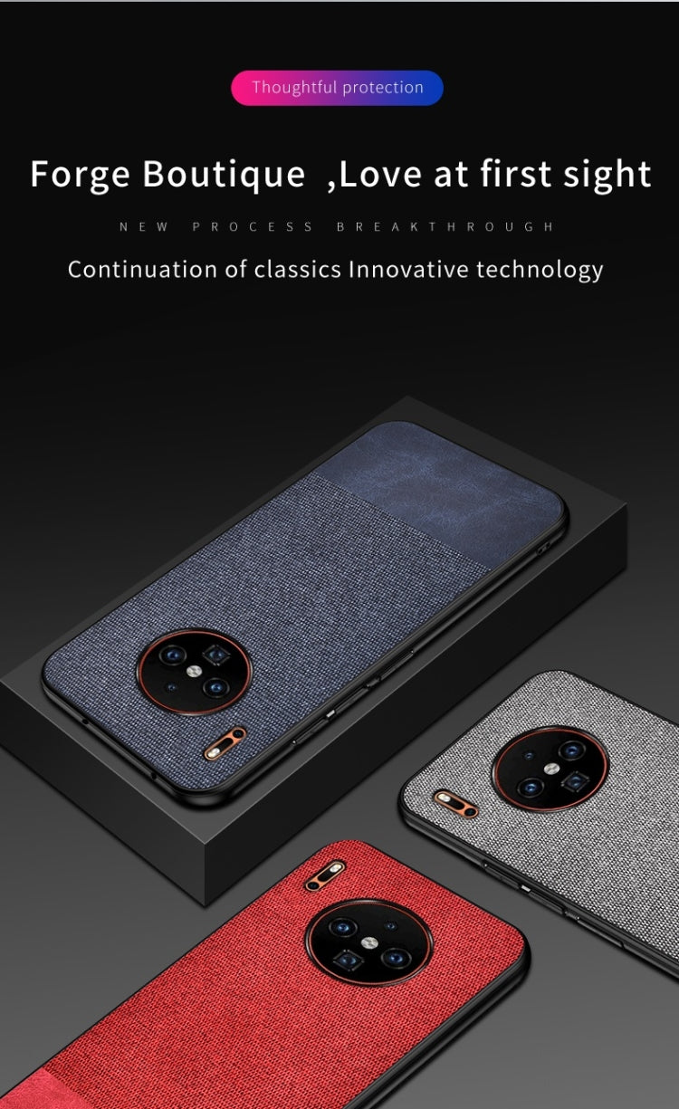 For Huawei Mate 30 Pro Shockproof Cloth Texture PC + TPU Protective Case