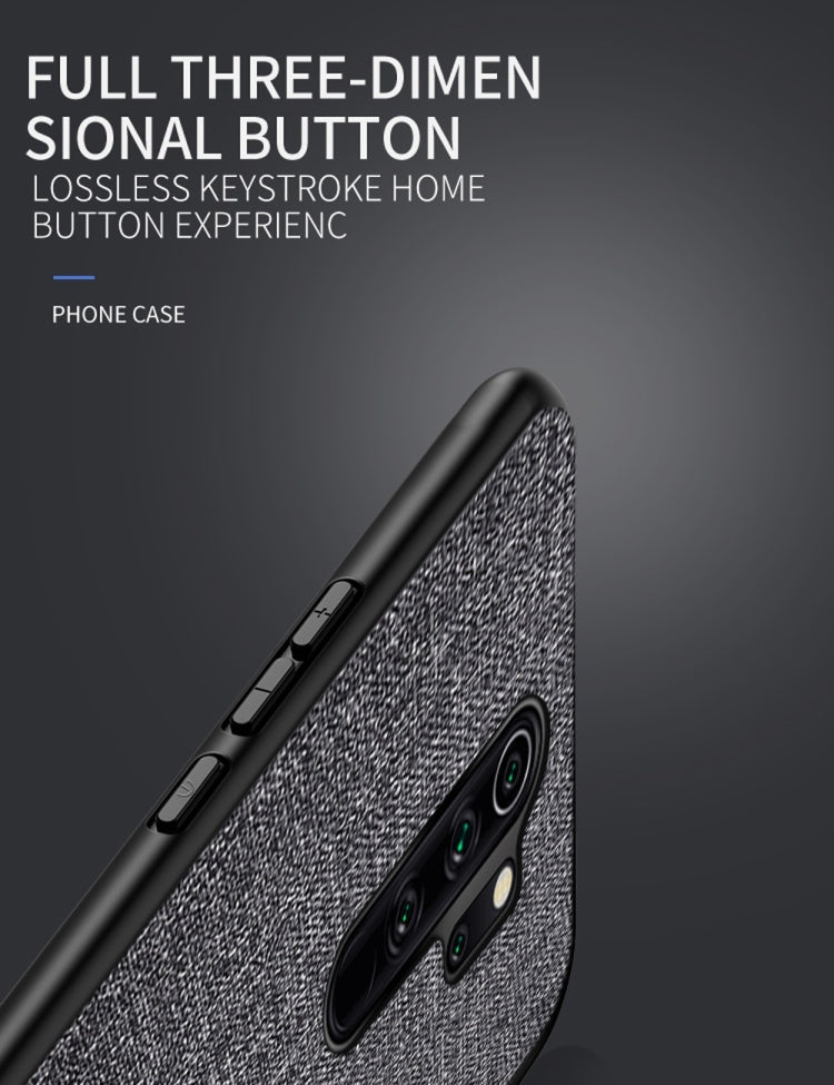 For Xiaomi Redmi Note 8 Pro Shockproof Cloth Texture PC + TPU Protective Case