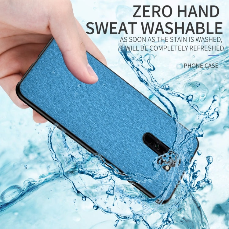 For Xiaomi Redmi Note 8 Pro Shockproof Cloth Texture PC + TPU Protective Case