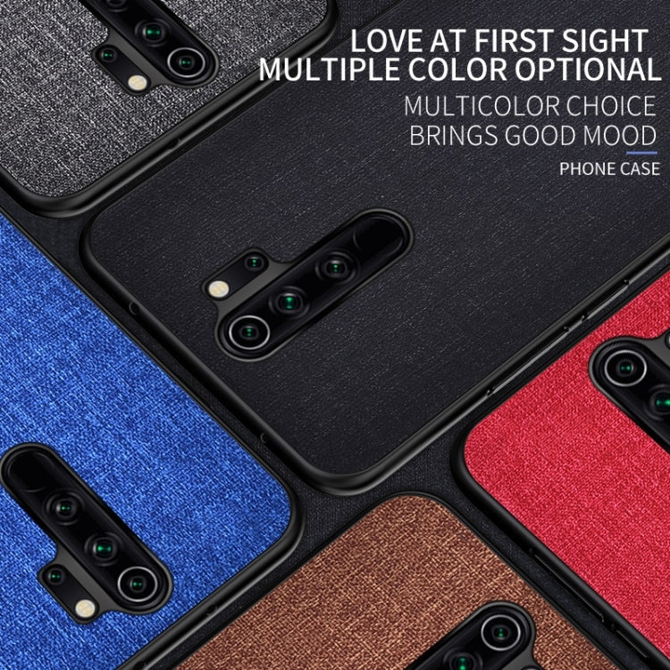 For Xiaomi Redmi Note 8 Pro Shockproof Cloth Texture PC + TPU Protective Case