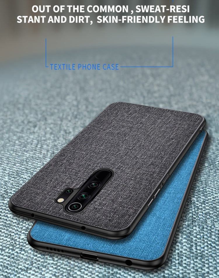 For Xiaomi Redmi Note 8 Pro Shockproof Cloth Texture PC + TPU Protective Case
