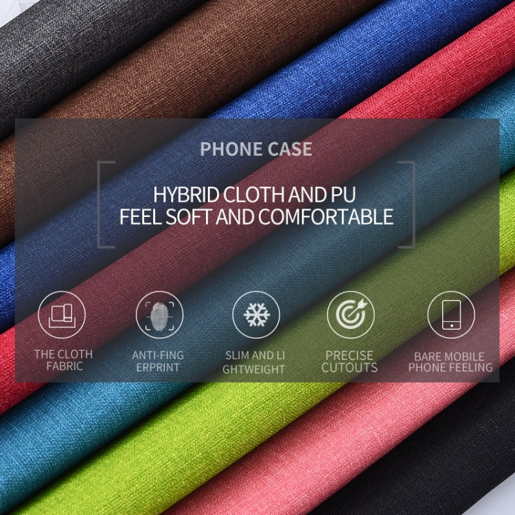 For Xiaomi Redmi Note 8 Pro Shockproof Cloth Texture PC + TPU Protective Case