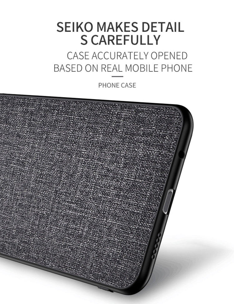 For Xiaomi Redmi Note 8 Pro Shockproof Cloth Texture PC + TPU Protective Case