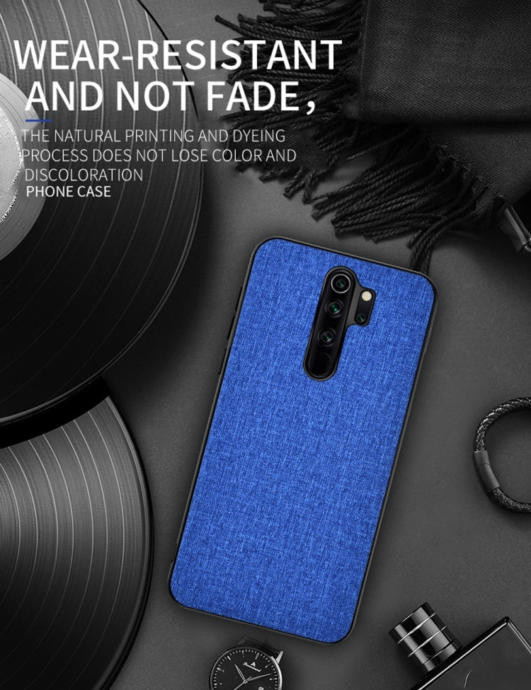 For Xiaomi Redmi Note 8 Pro Shockproof Cloth Texture PC + TPU Protective Case