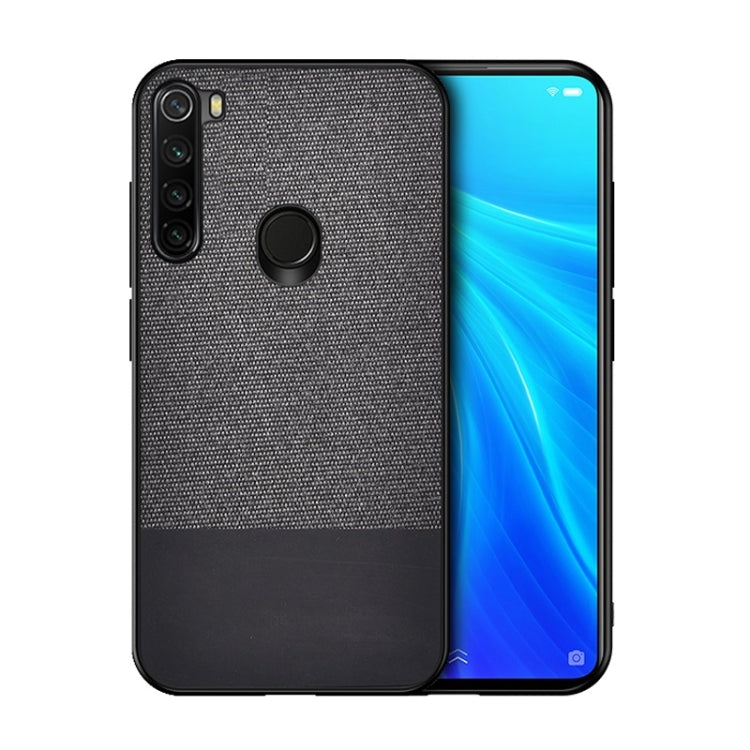 For Xiaomi Redmi Note 8 Shockproof Splicing PU + Cloth Texture PC + TPU Protective Case