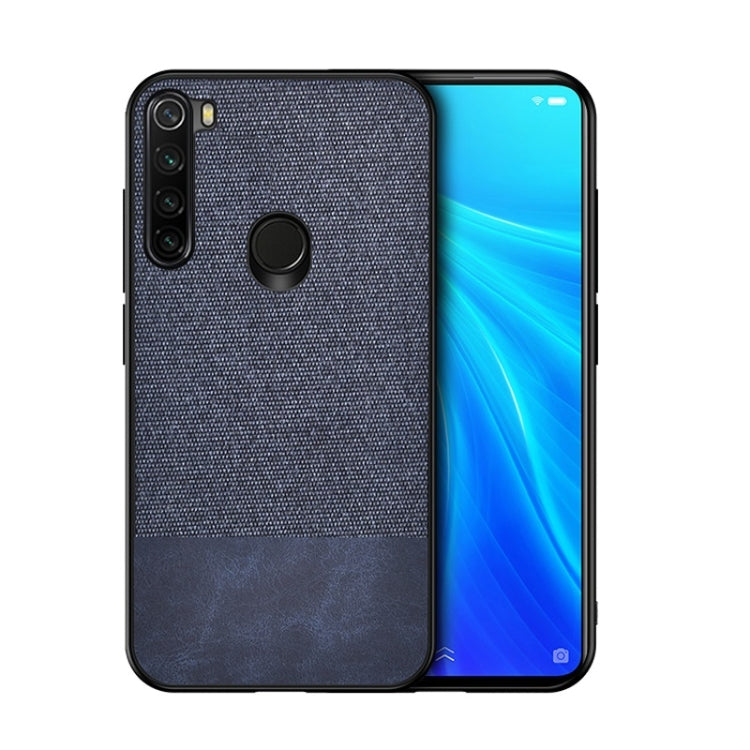For Xiaomi Redmi Note 8 Shockproof Splicing PU + Cloth Texture PC + TPU Protective Case