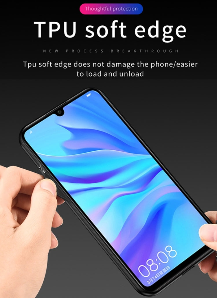 For Xiaomi Redmi Note 8 Shockproof Splicing PU + Cloth Texture PC + TPU Protective Case