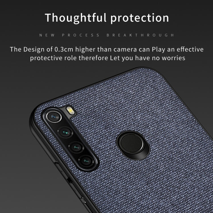 For Xiaomi Redmi Note 8 Shockproof Cloth Texture PC + TPU Protective Case