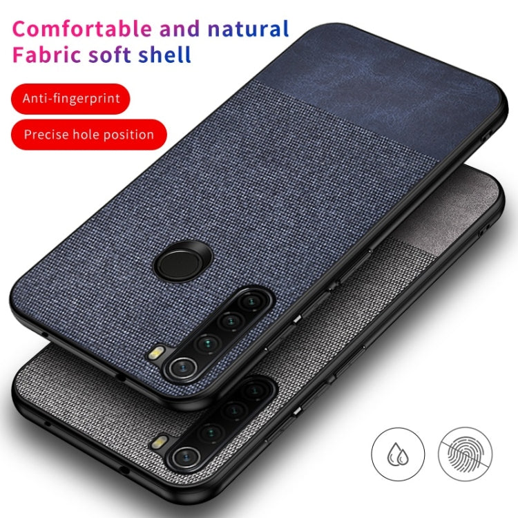 For Xiaomi Redmi Note 8 Shockproof Cloth Texture PC + TPU Protective Case