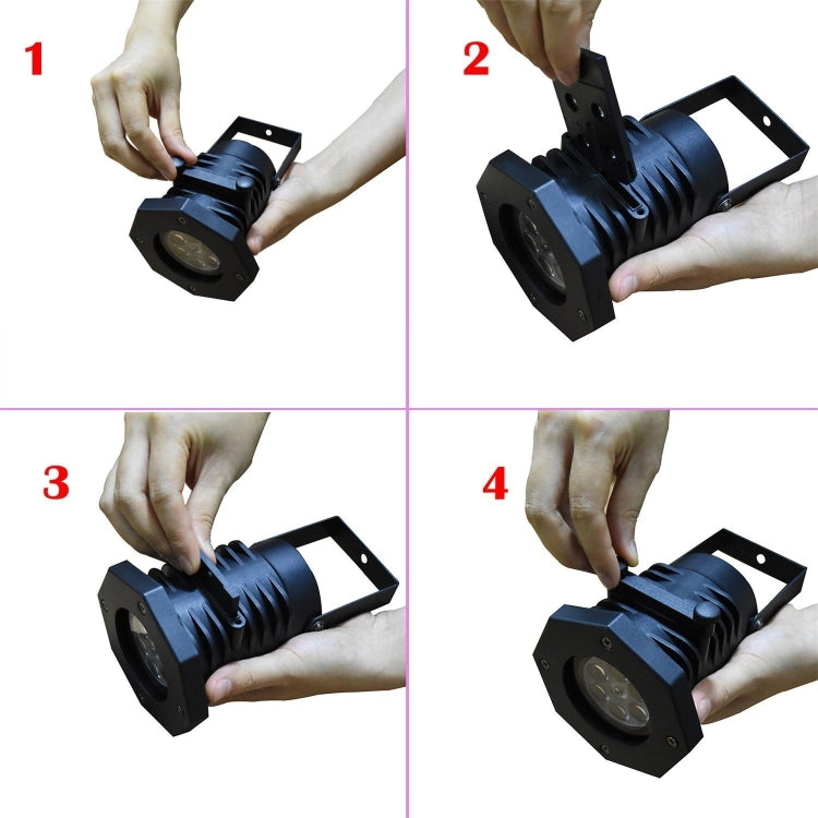 YWXLight 6W 12 Card IP65 Waterproof Snowflake Christmas Projection Light