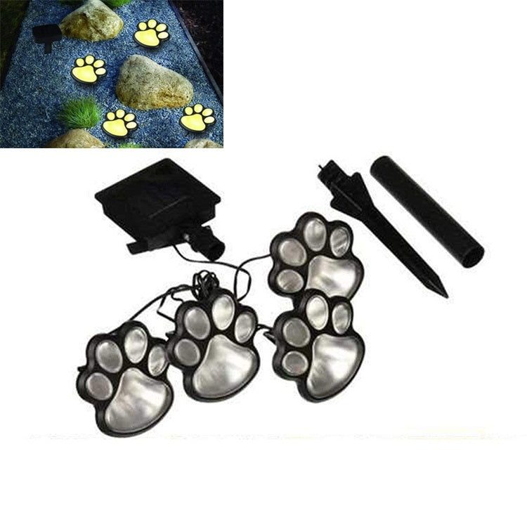 YWXLight 3W Bear Claw Footprint Outdoor Waterproof Solar Powered Street Light