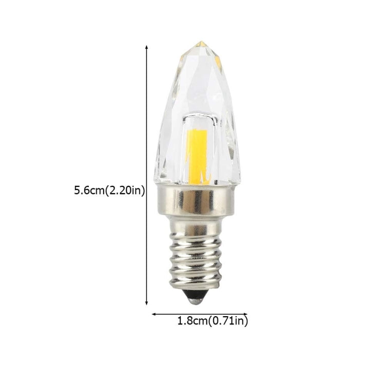 YWXLight E12 4W COB LED Lighting Filament Glass Bulb, AC 110-130V