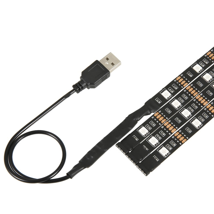 YWXLight 1 to 4 TV Background Bluetooth APP Mobile Phone Controller USB LED Light Strip