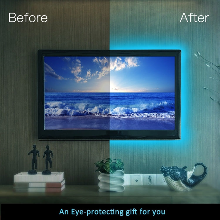 YWXLight 1 to 4 TV Background Bluetooth APP Mobile Phone Controller USB LED Light Strip