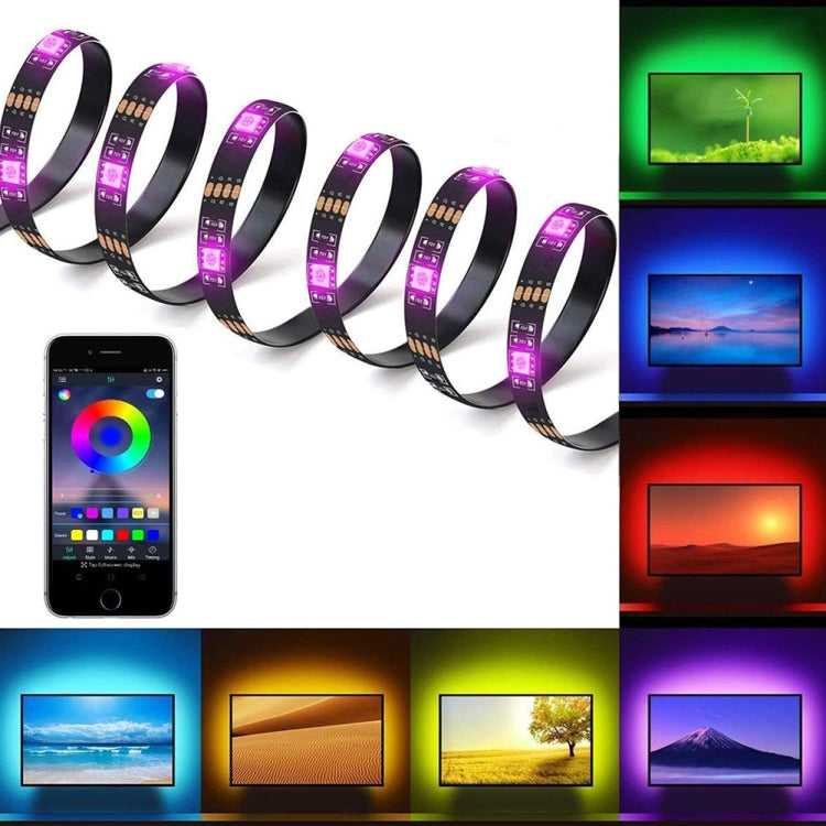 YWXLight 3m 90 LEDs USB Bluetooth Blackboard LED Strap Light with Controller