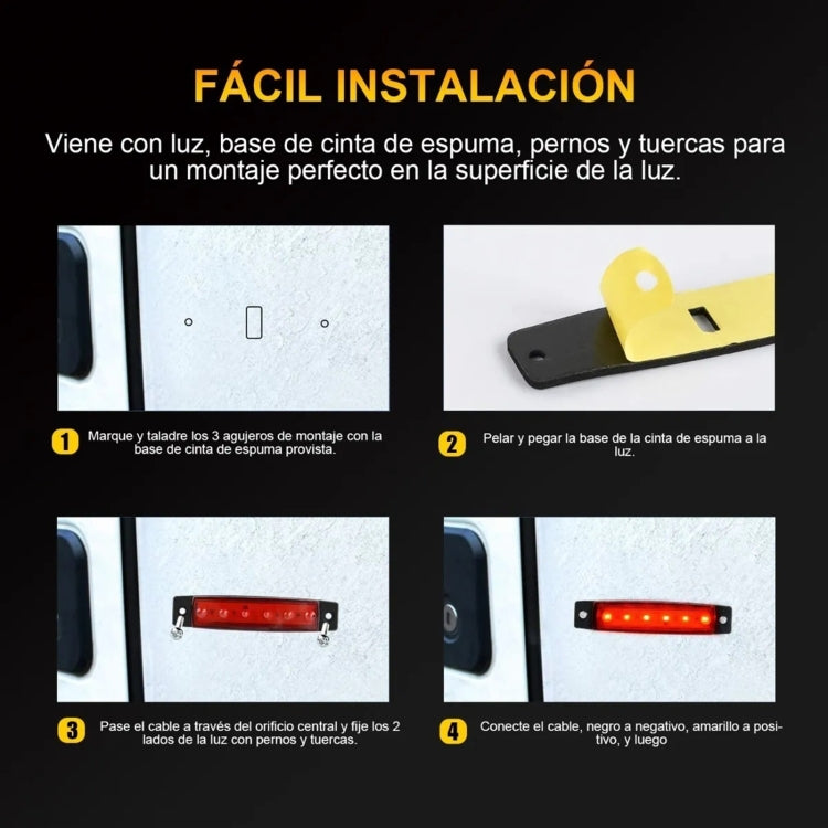 YWXLight 10pcs Side Led Marker Lights For Truck Trailer 12v