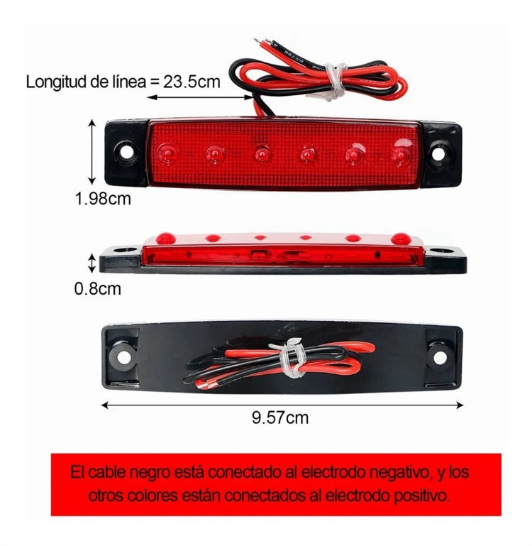 YWXLight 10pcs Side Led Marker Lights For Truck Trailer 12v