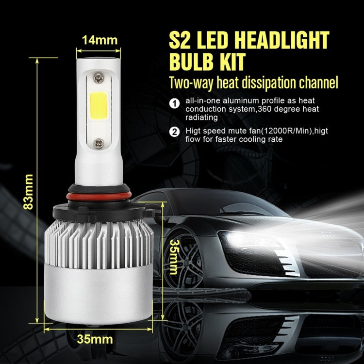 YWXLight 9005/HB3 LED Headlight Bulbs 8000LM/Set 6000K Pure White Waterproof IP68 DC9V-32V